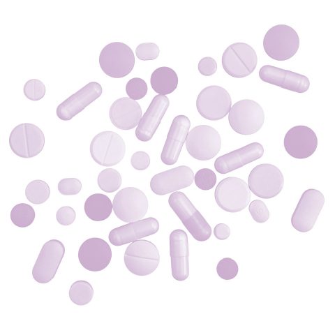 verschiedene Tabletten und Pillen